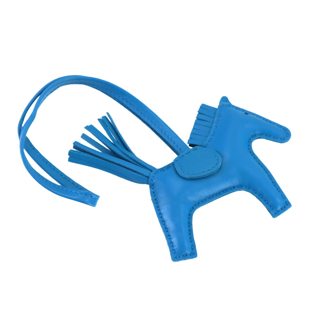 Rodeo PM Bag Charm Agneau Milo Blue zanzibar