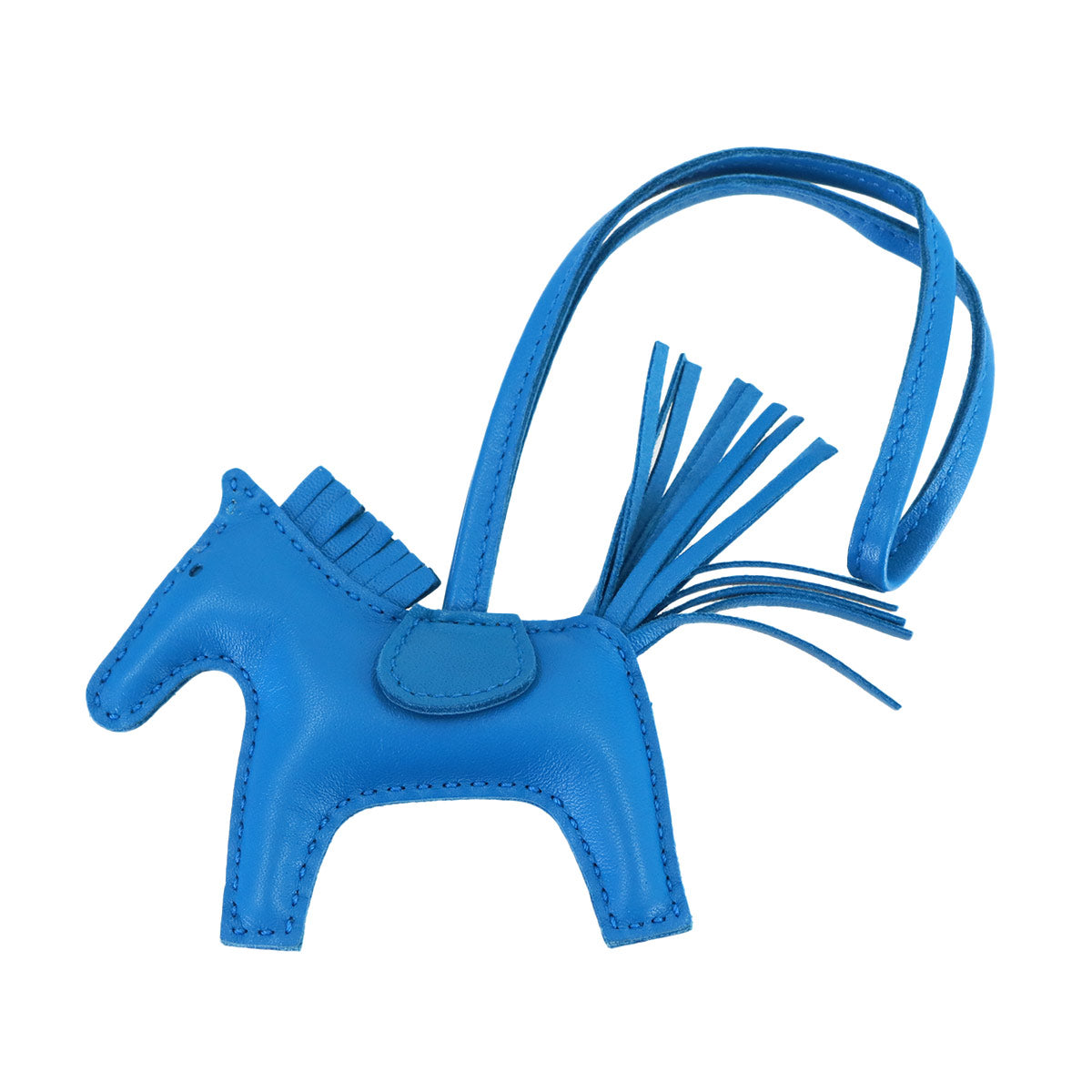 Rodeo PM Bag Charm Agneau Milo Blue zanzibar