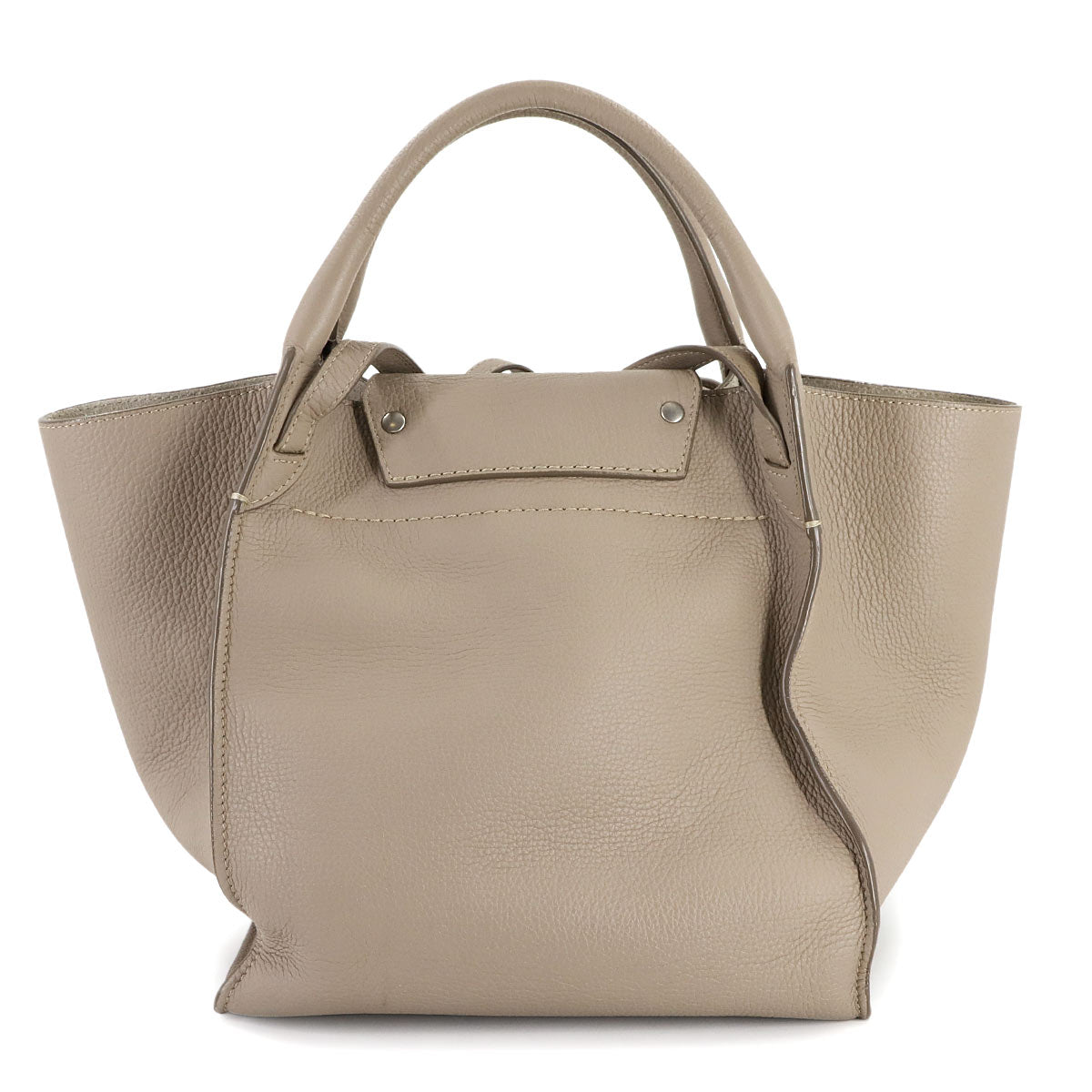 Big Bag Small With Longstrap Hand Shoulder Bag Leather Beige