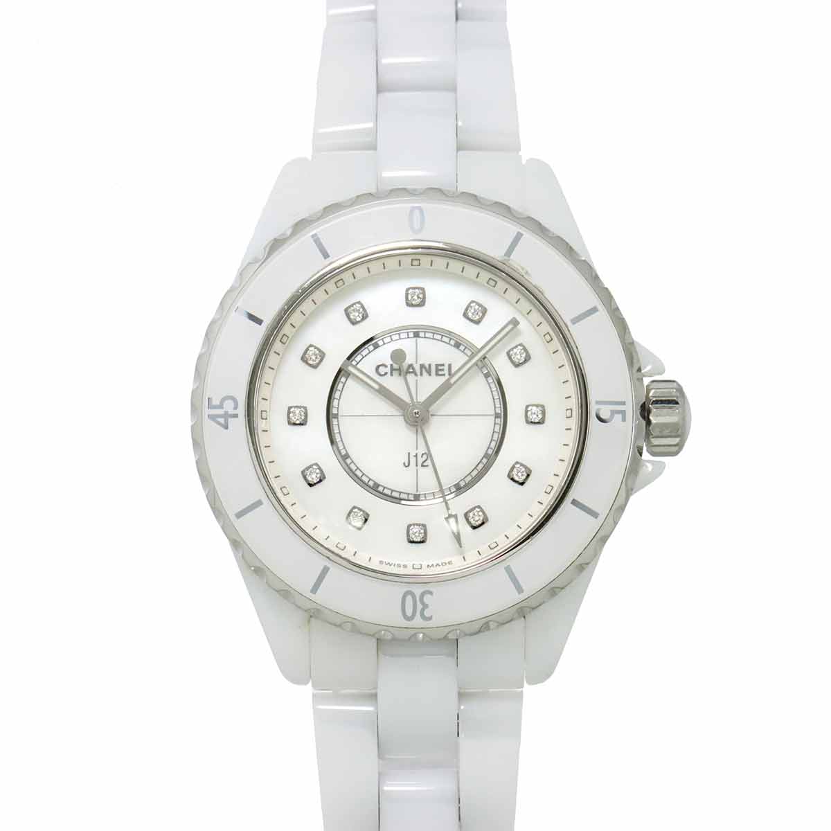 J12 33mm H5704 12P Diamond Ceramic Quartz Ladies Watch