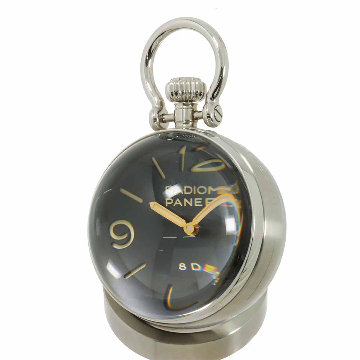 Table Clock PAM00581 Hand Winding Black Dial