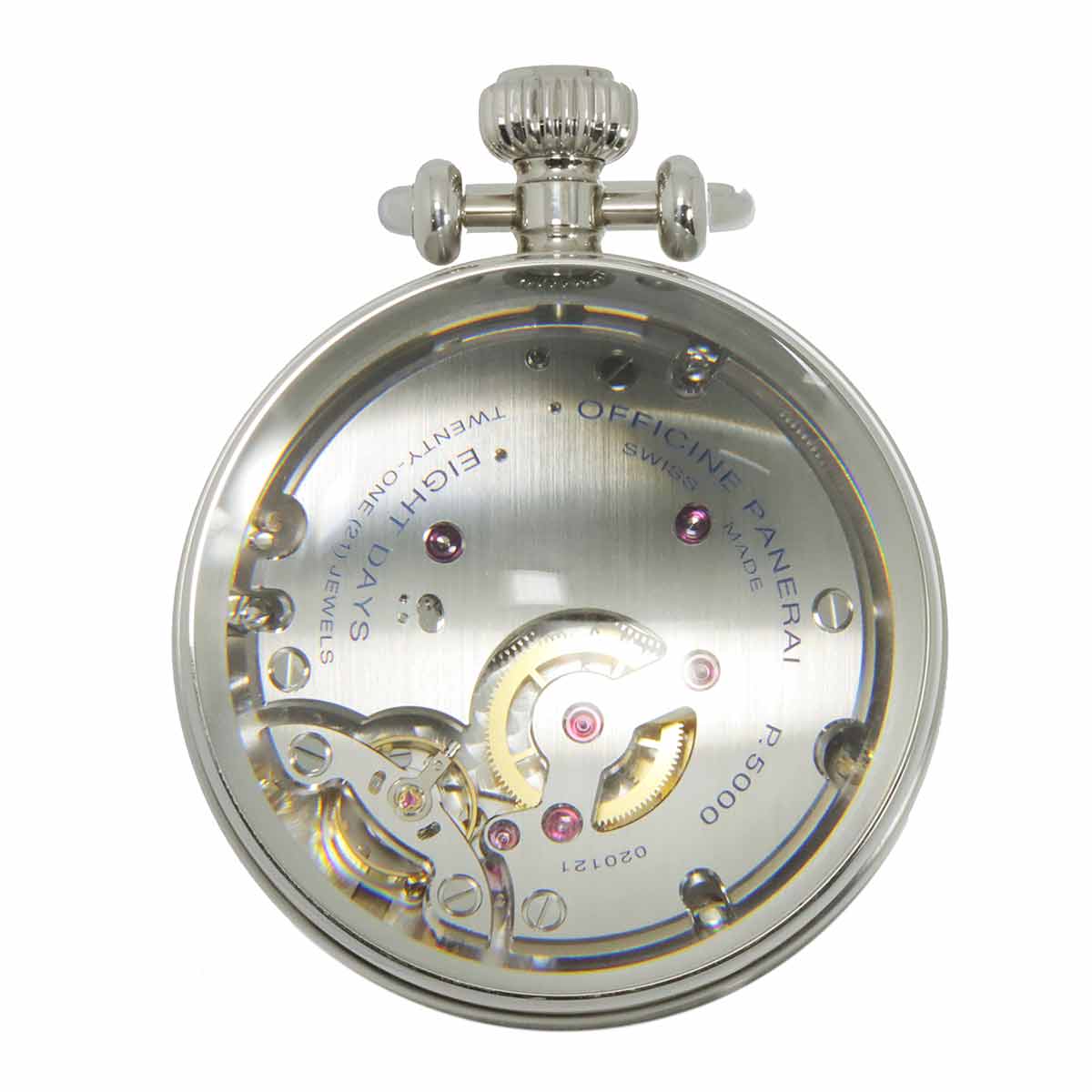 Table Clock PAM00581 Hand Winding Black Dial