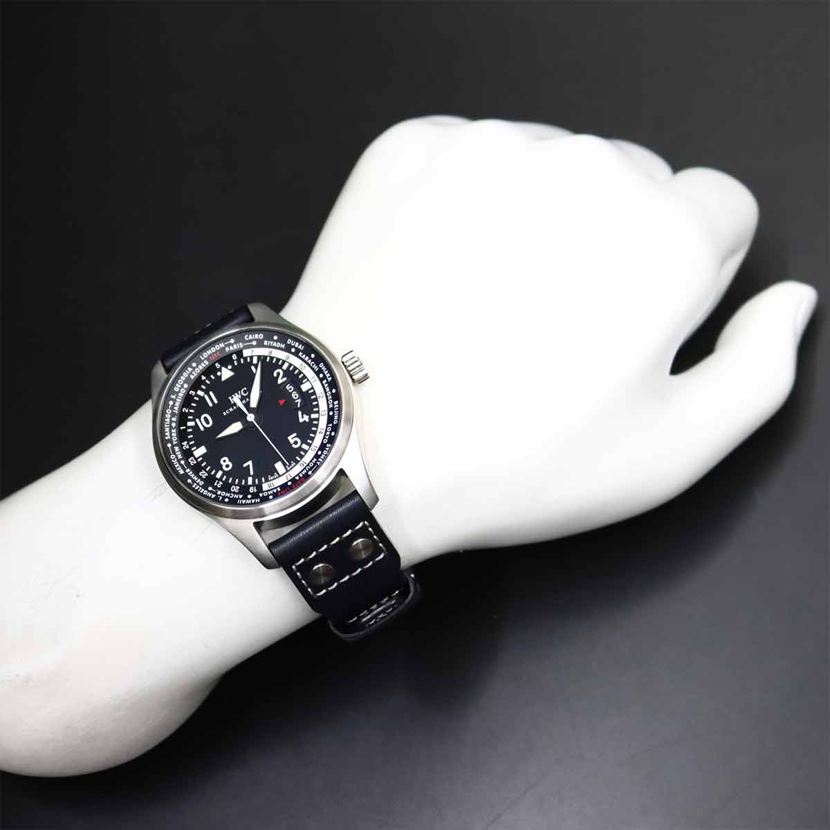 Pilot Watch World Timer IW326201 Automatic Black Dial Mens Watch
