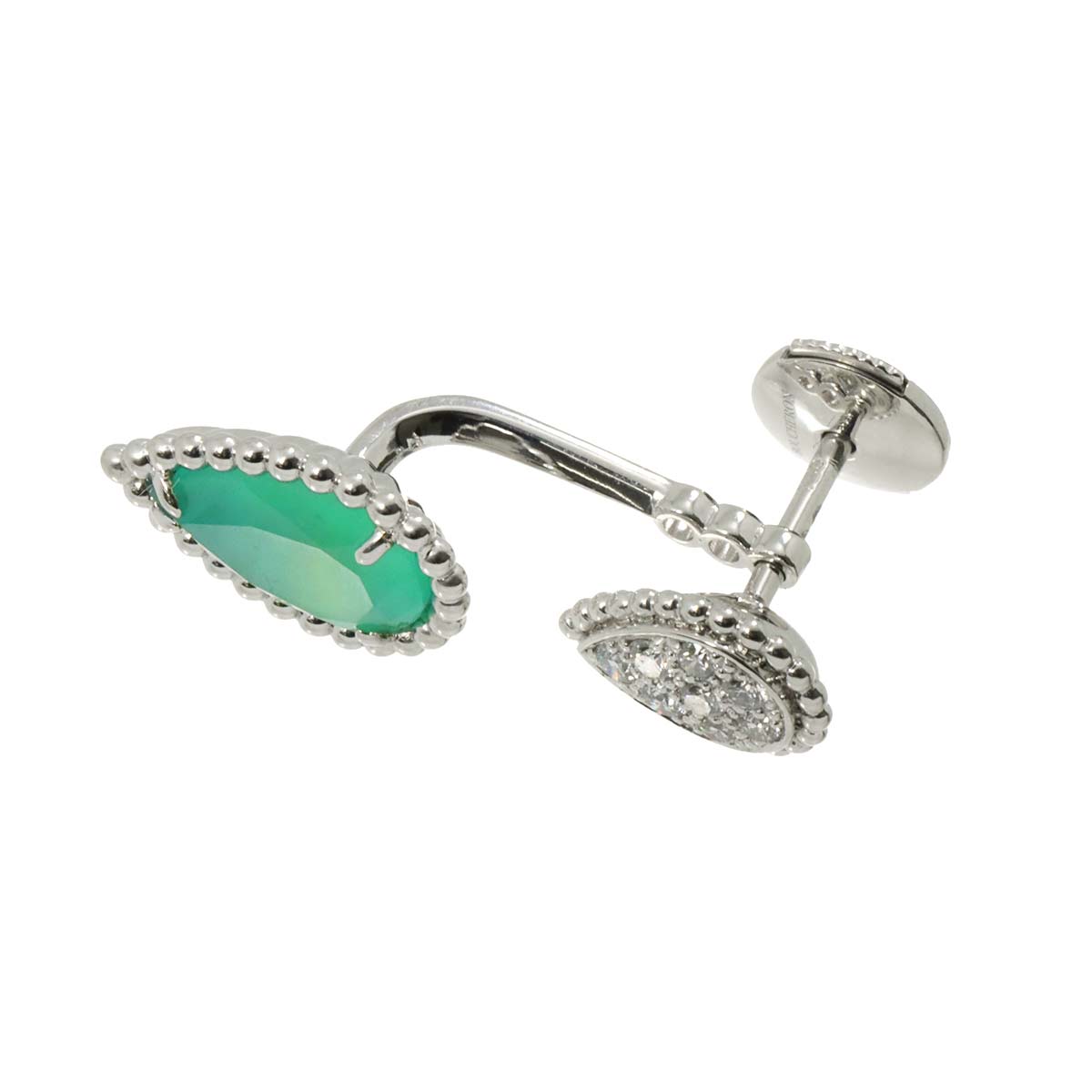 SERPENT BOHEME Aquaprase Diamond Earring 18K WG OnePiece only