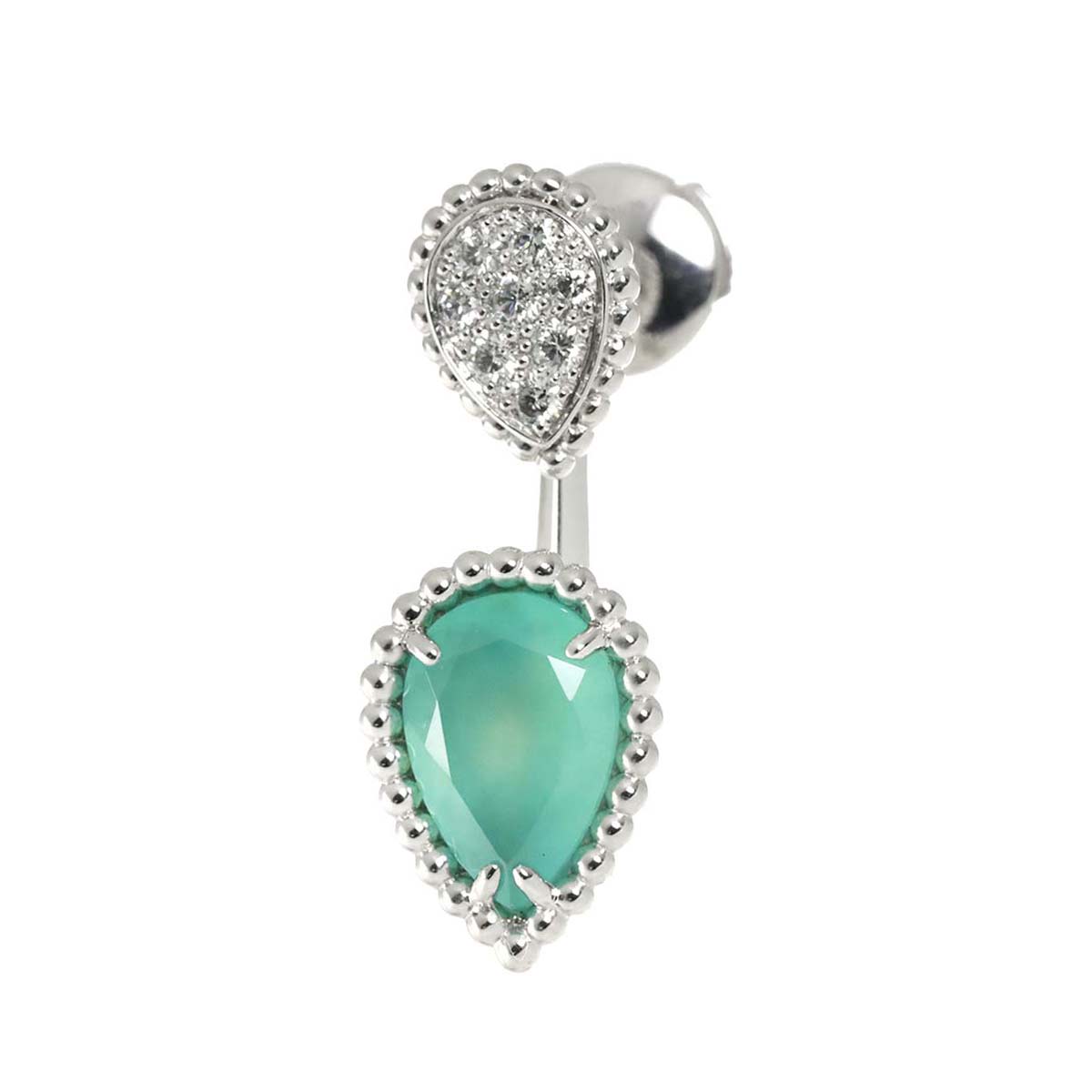 SERPENT BOHEME Aquaprase Diamond Earring 18K WG OnePiece only