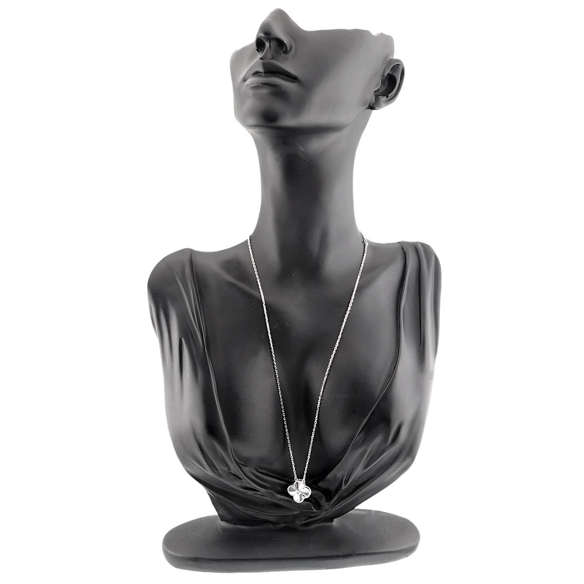 Vintage Alhambra Diamond Necklace 18K WG 750