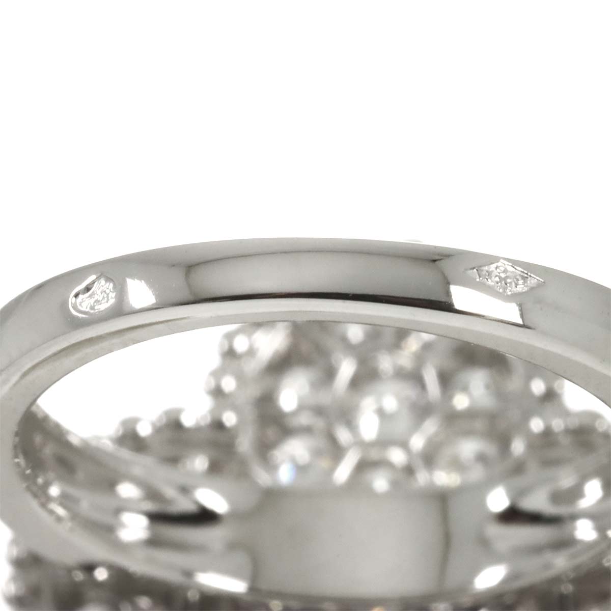Magic Alhambra Diamond Ring 18K WG size51 5.5-5.75(US)