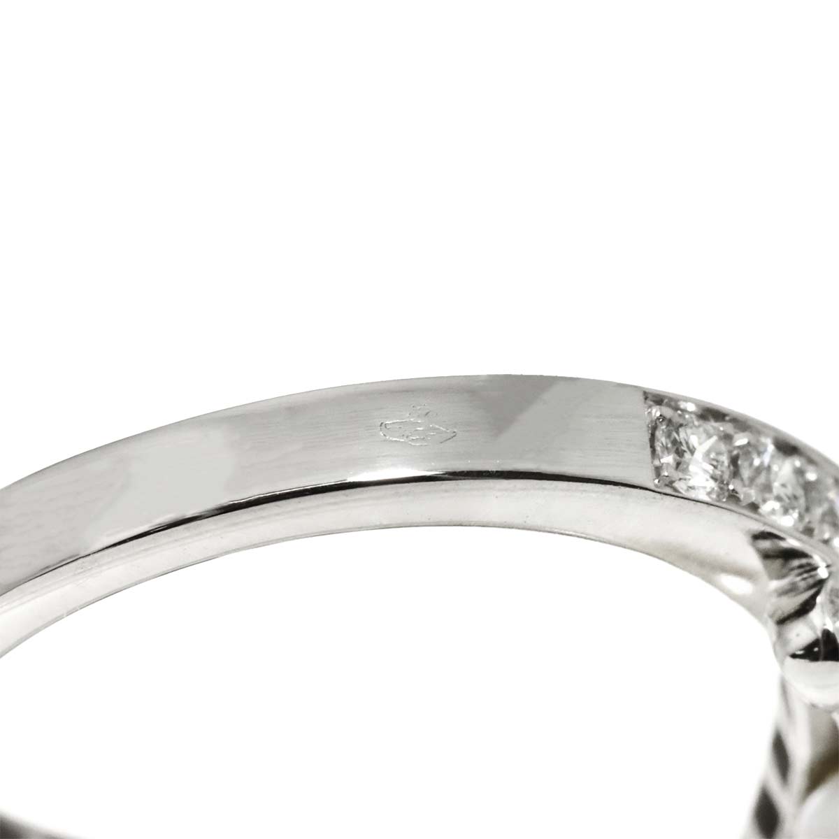 Josephine Ring Akoya Pearl Diamond 18K WG 750 Size48 4.5(US)
