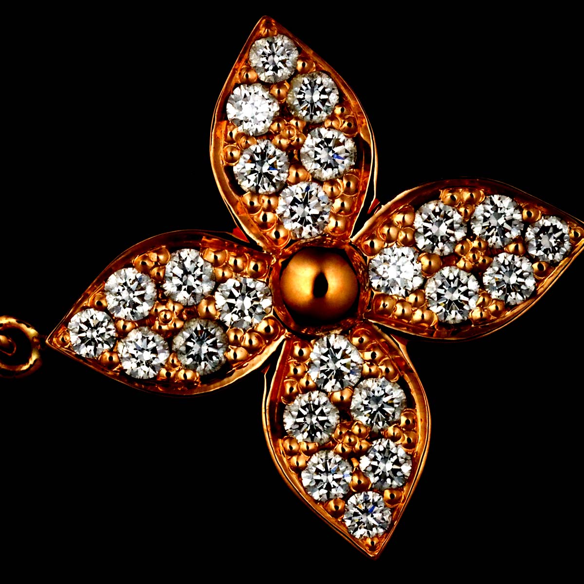 Blossom Diamond Bracelet 18K Pink Gold 750