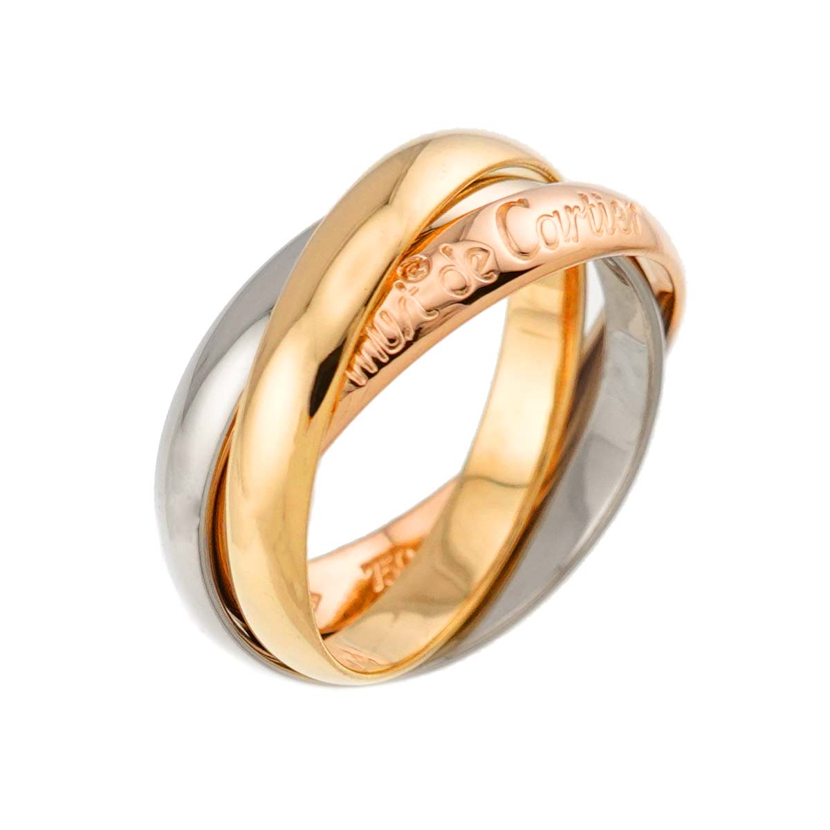 Trinity Ring MM 18K YG WG PG 750 Size54 6.75(US)