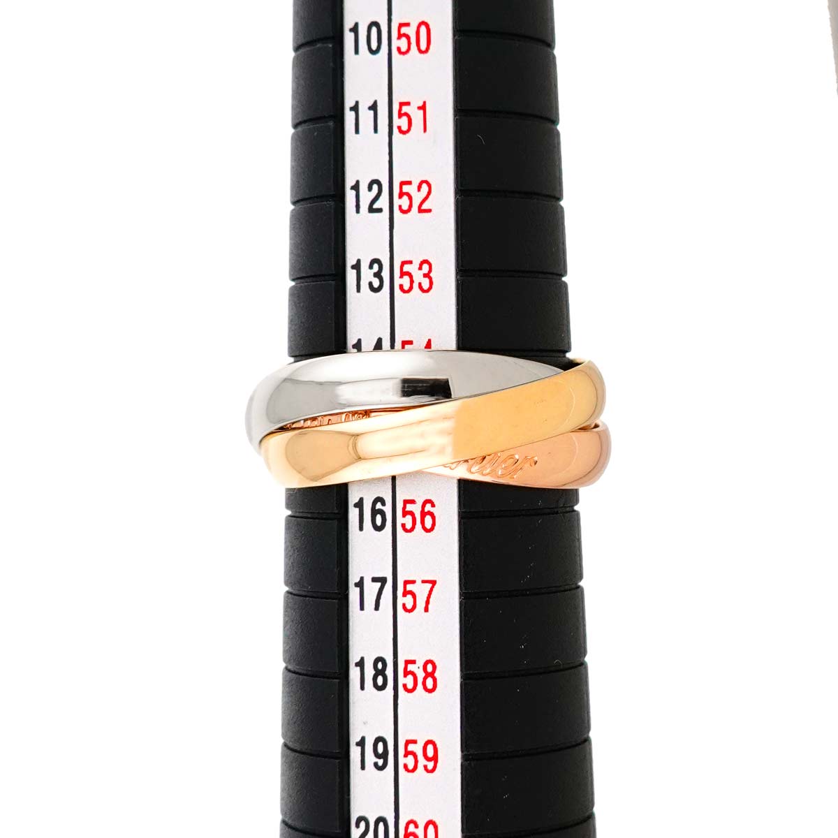 Trinity Ring MM 18K YG WG PG 750 Size54 6.75(US)