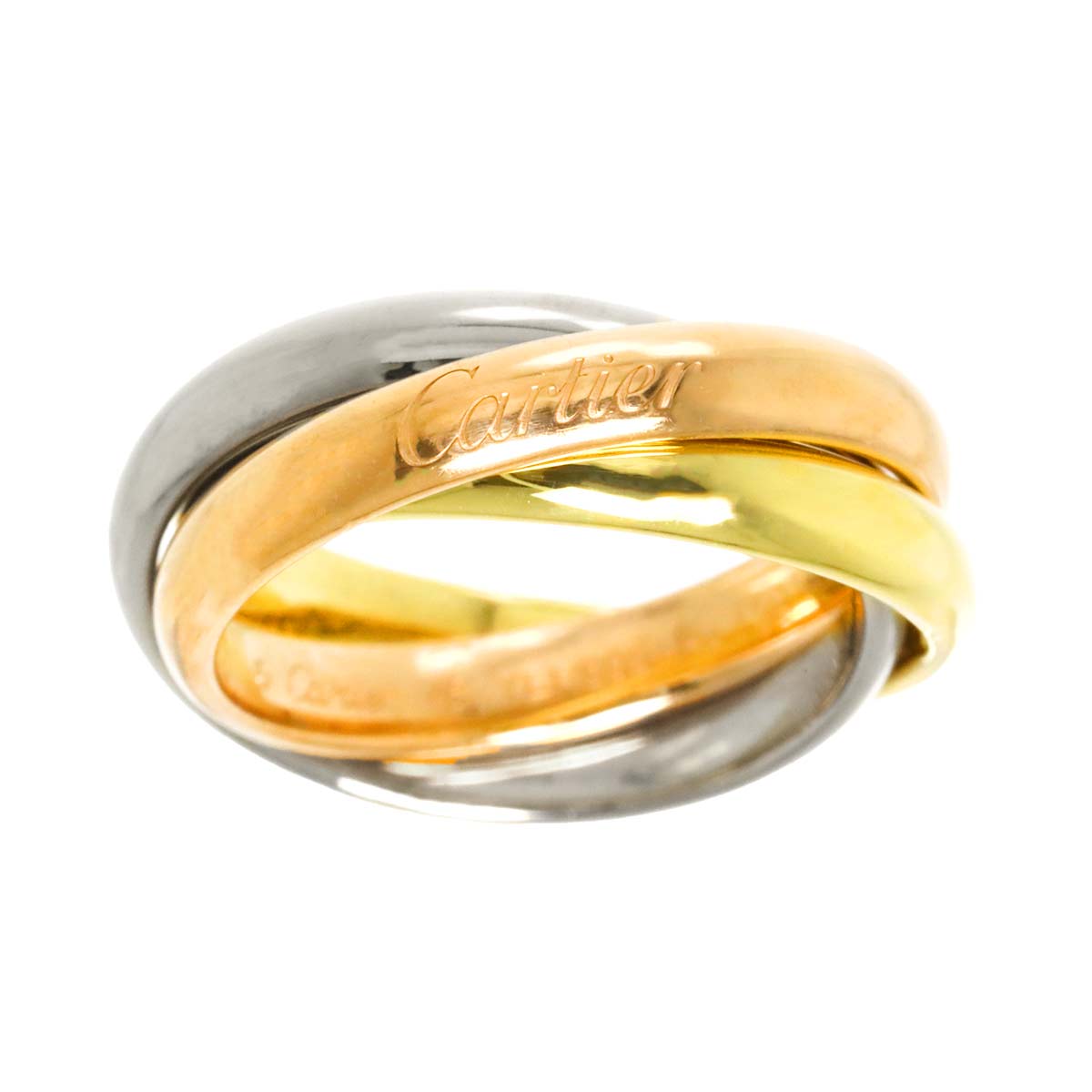 Trinity Ring MM 18K YG WG PG 750 Size48 4.5(US)