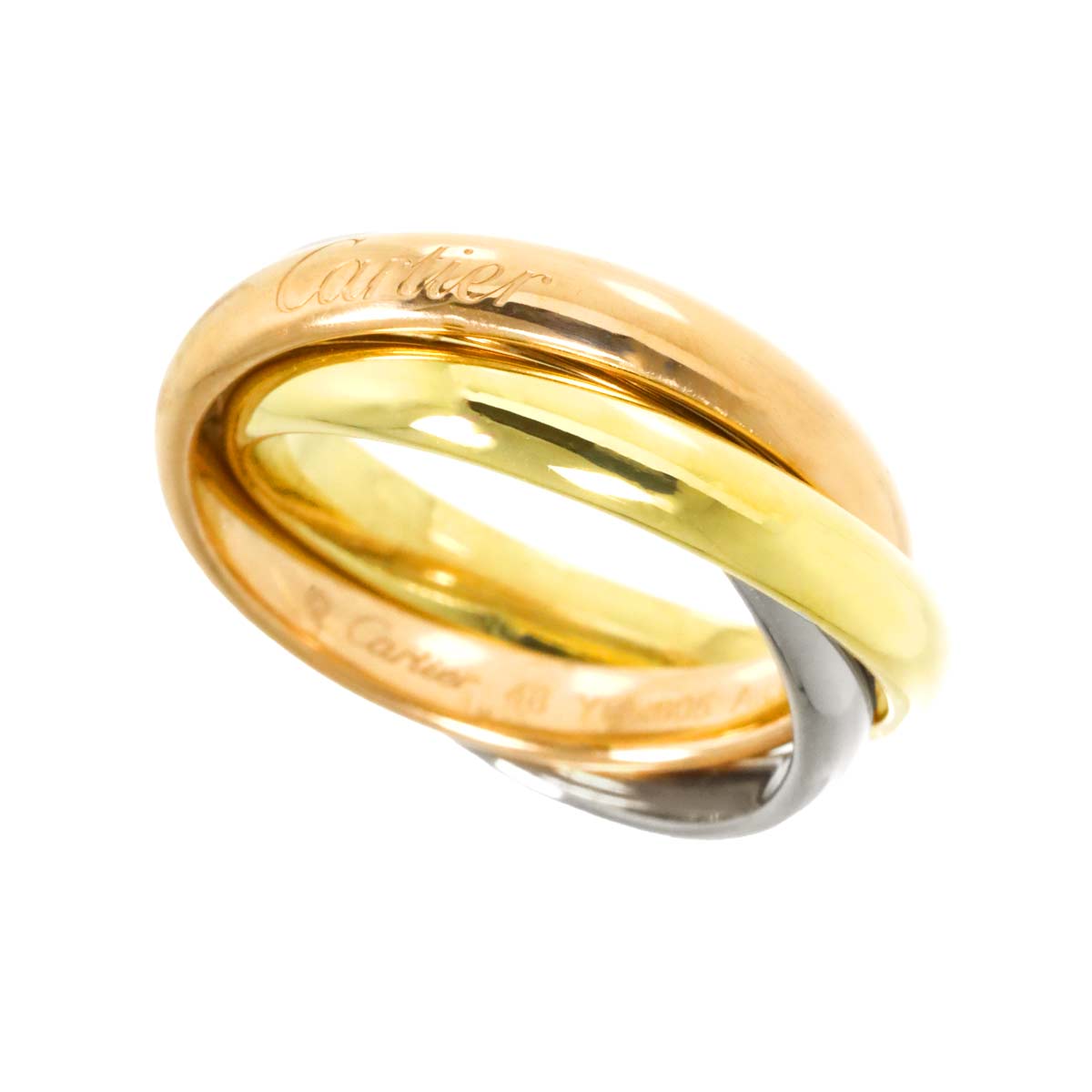 Trinity Ring MM 18K YG WG PG 750 Size48 4.5(US)