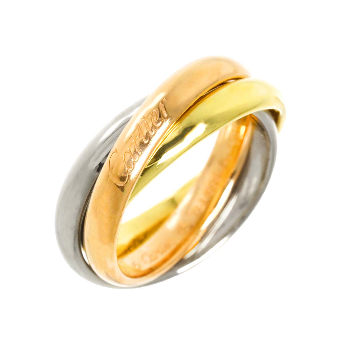 Trinity Ring MM 18K YG WG PG 750 Size48 4.5(US)