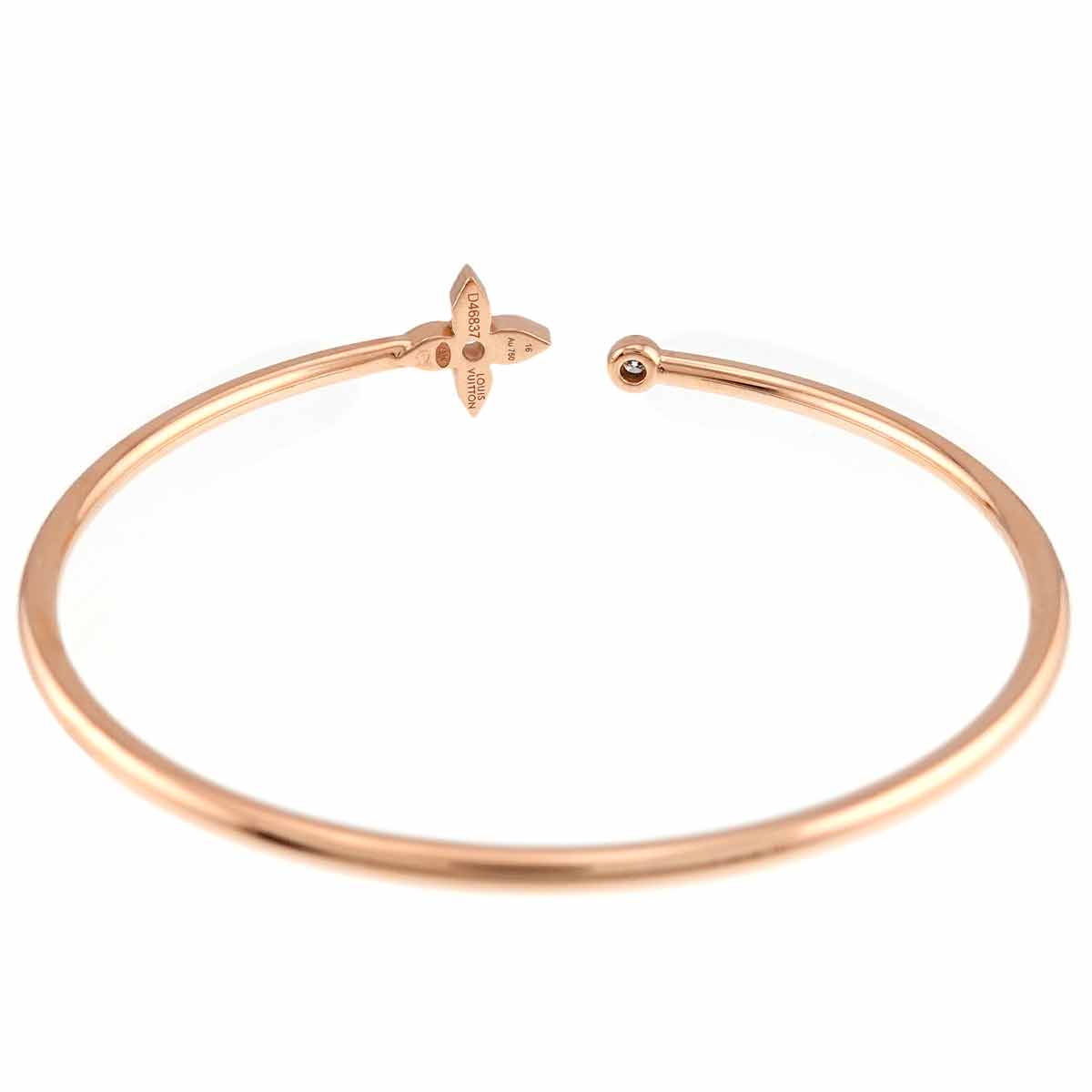 Burasure Twist Blossom Diamond Bracelet 18K Pink Gold 750