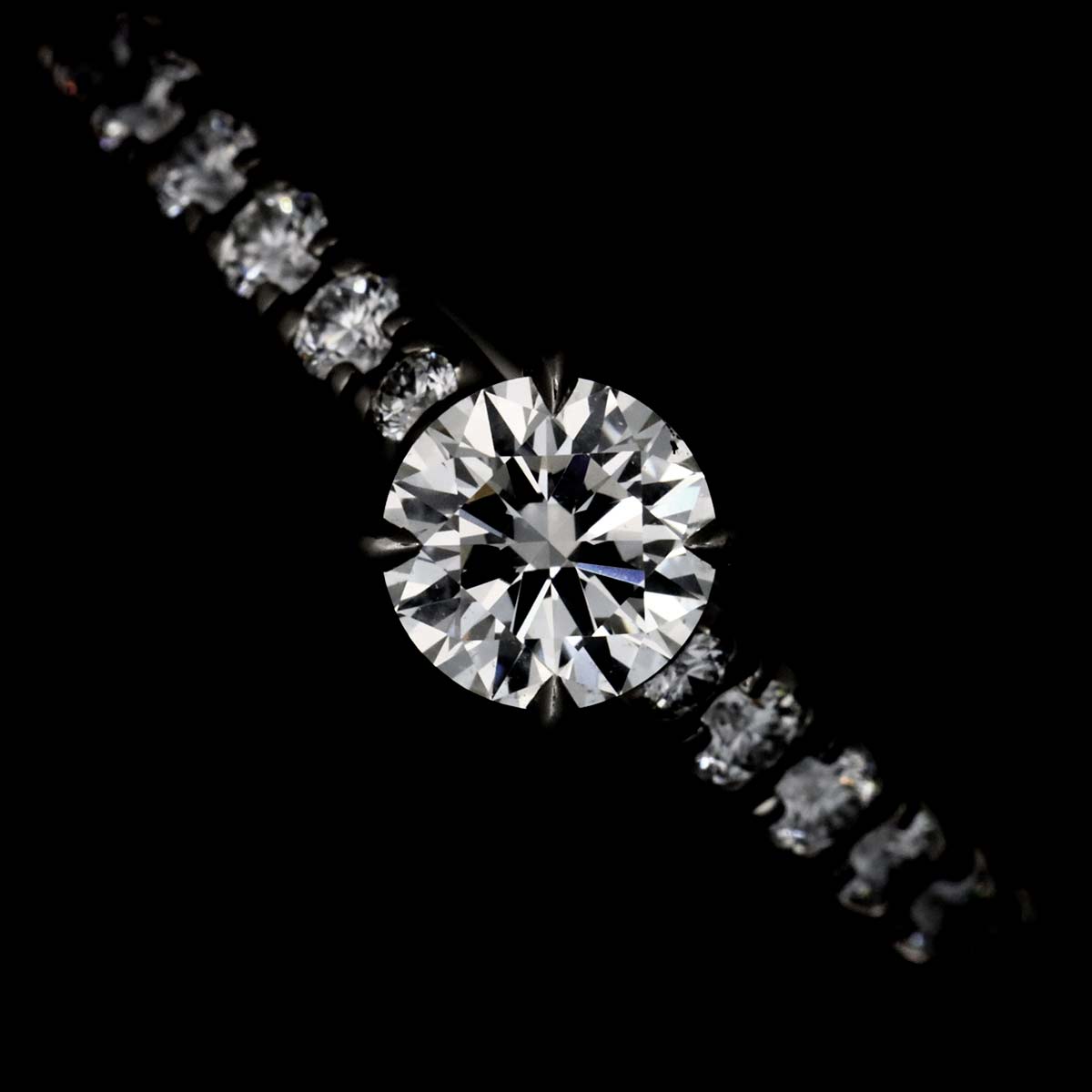 ETINCELLE Half Diamond 0.32ct Ring Pt size47 4(US)