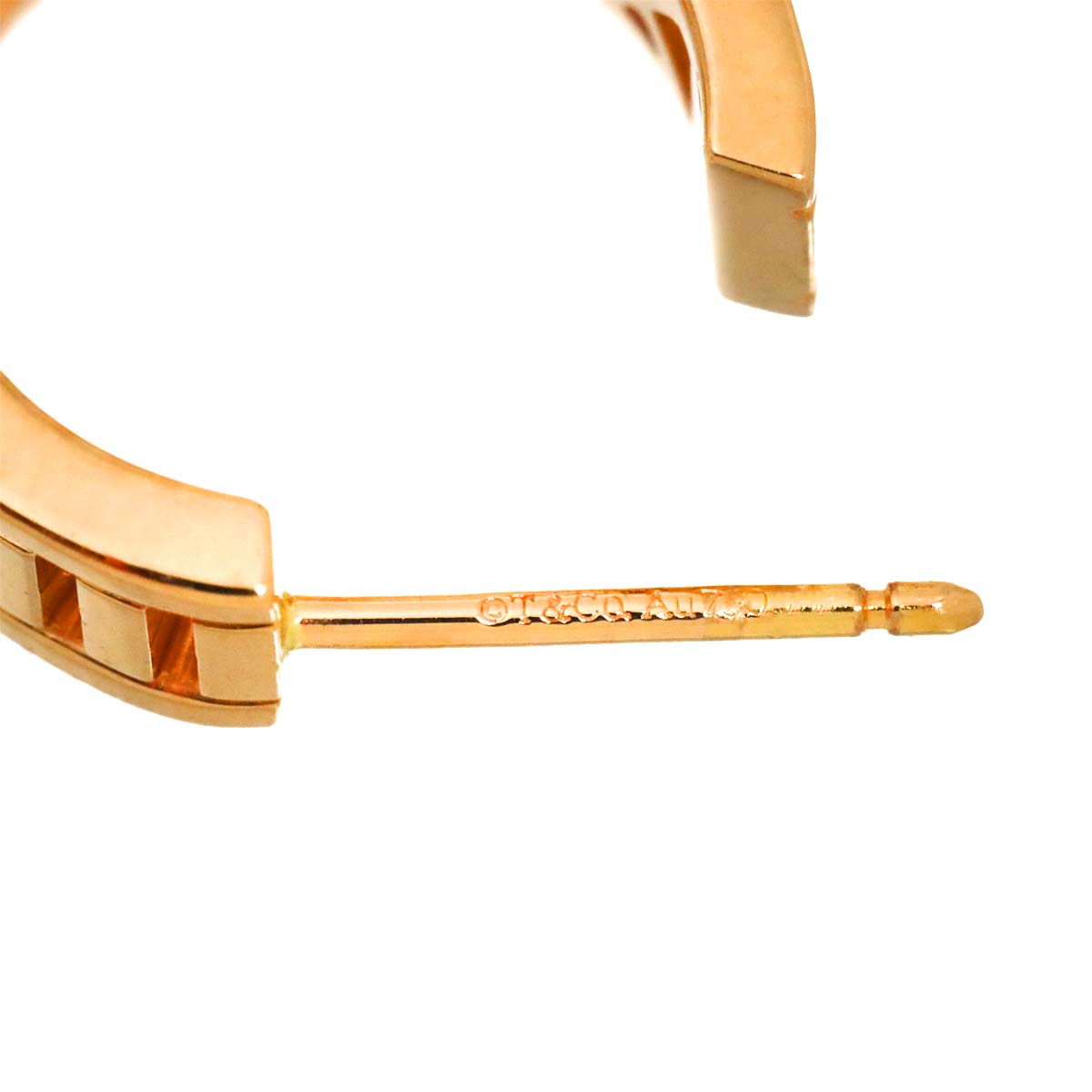 Atlas Earring Pierced 18K PG 750 One Piece only