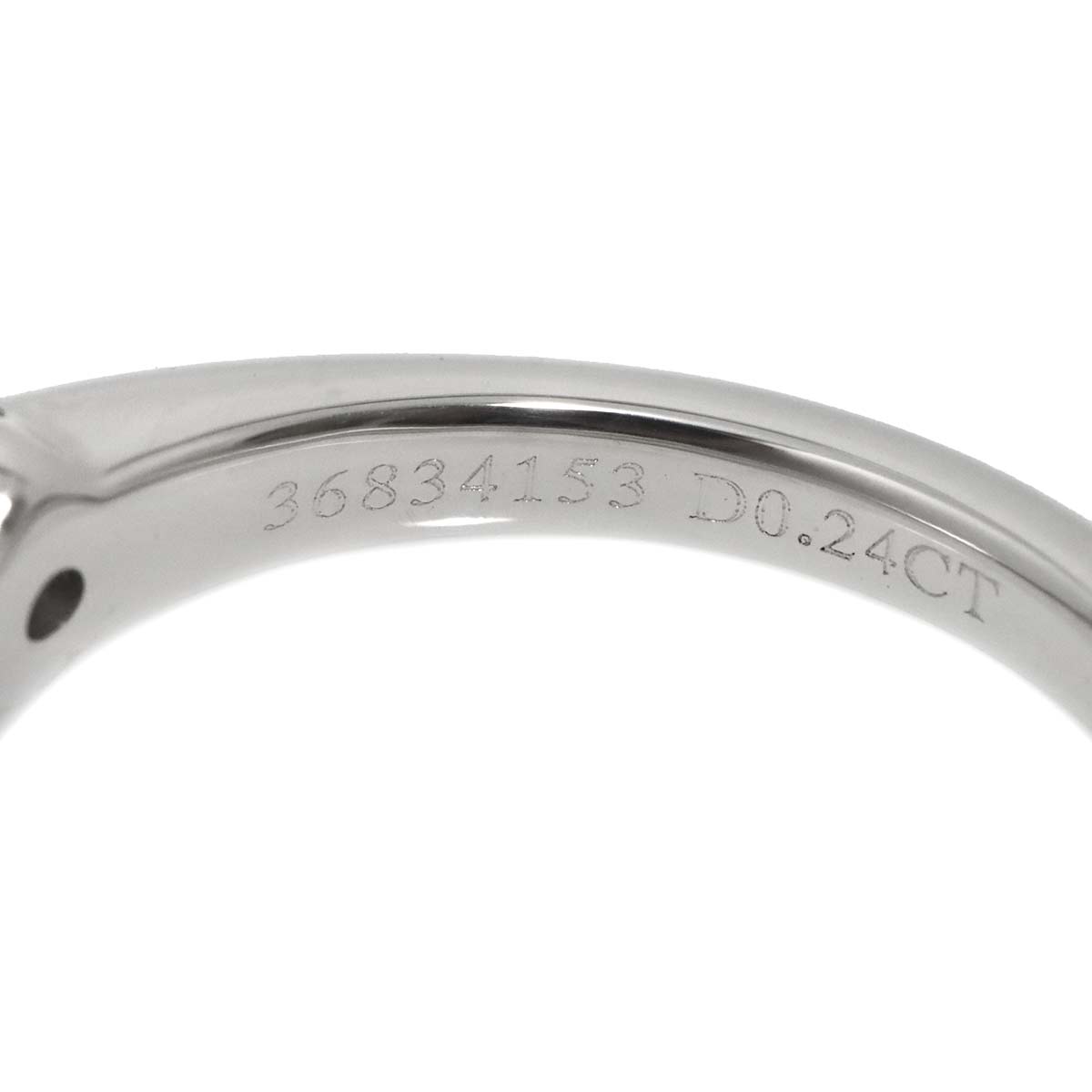 Diamond 0.24ct H/VS2/3EX Ring Platinum Size5.25(US)