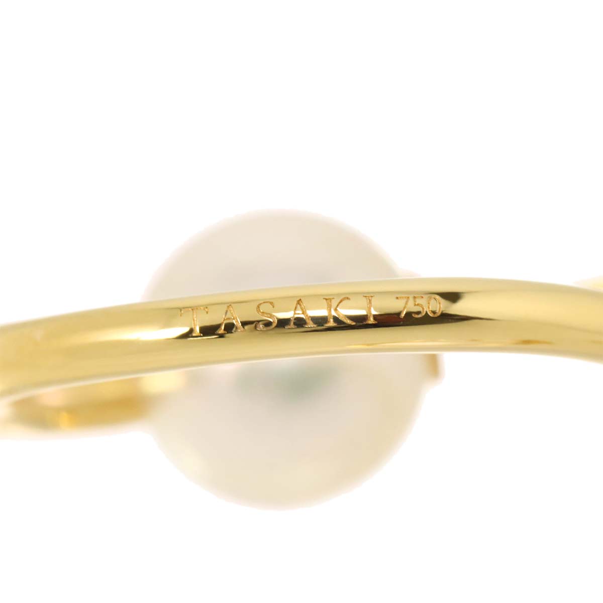 Balance Akoya Pearl 7.7-5.0mm Earrings Pierced 18K YG 750