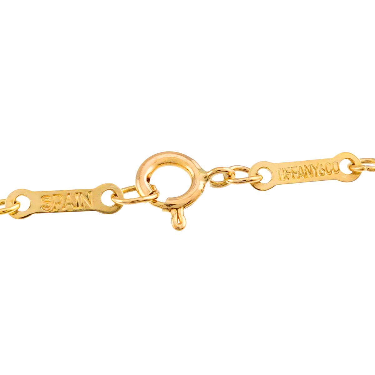 Open Teardrop Necklace 18K Yellow Gold 750