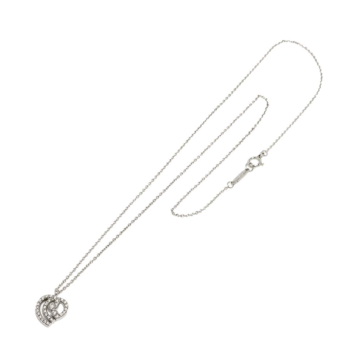 Enchantment Heart Diamond Necklace Platinum