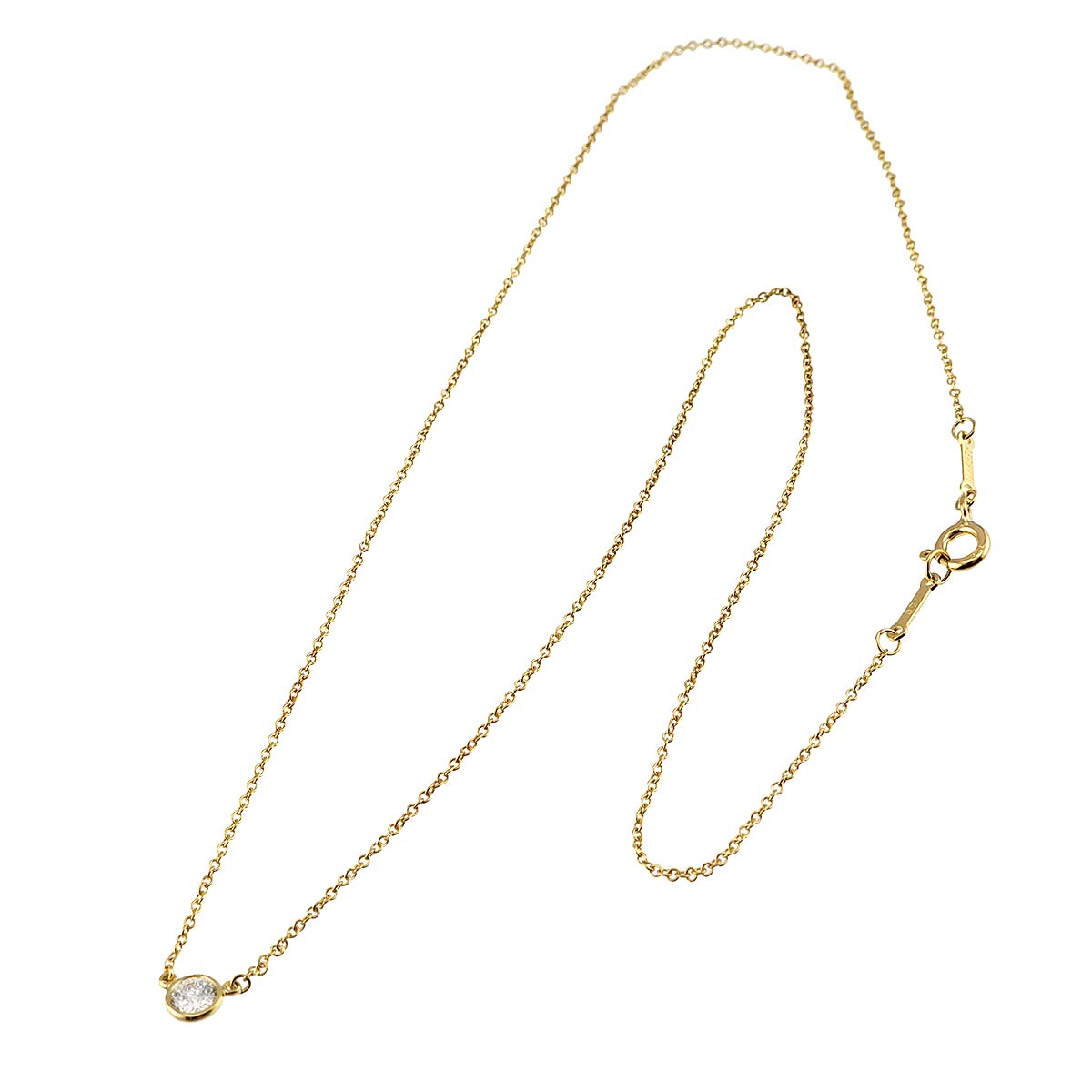 By The Yard Diamond 1P Necklace 18K Yellow Gold 750