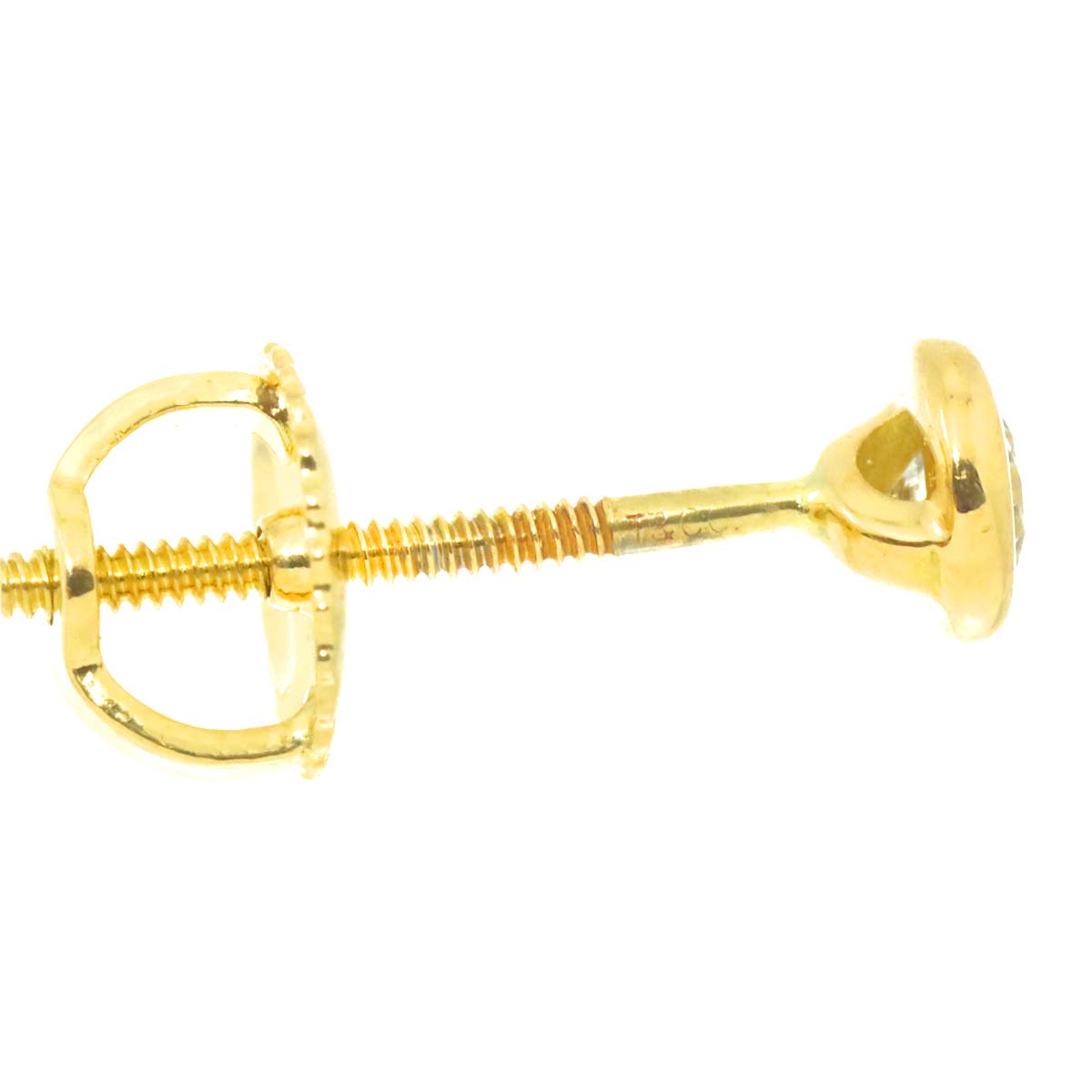 By The Yard Diamond Earrings Pierced 18K Yellow Gold 750