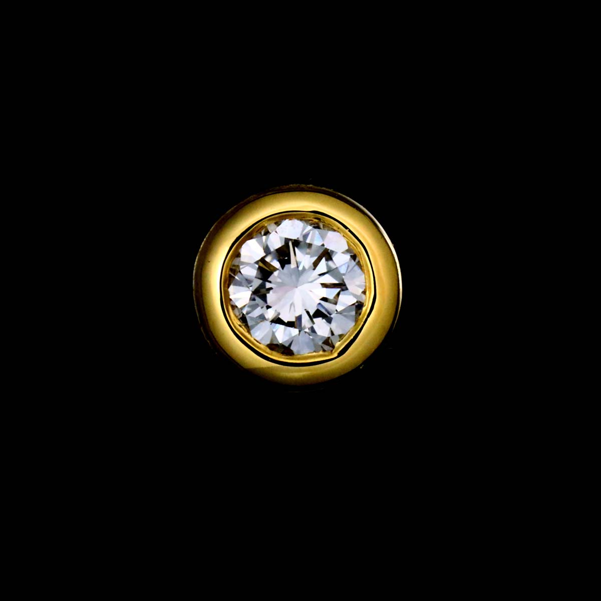 By The Yard Diamond Earrings Pierced 18K Yellow Gold 750