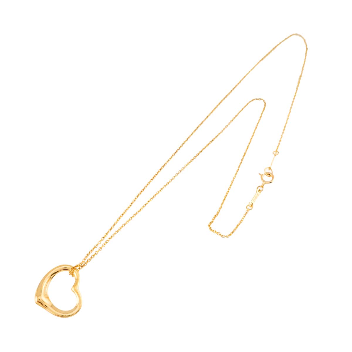 Open Heart Necklace 18K Yellow Gold 750