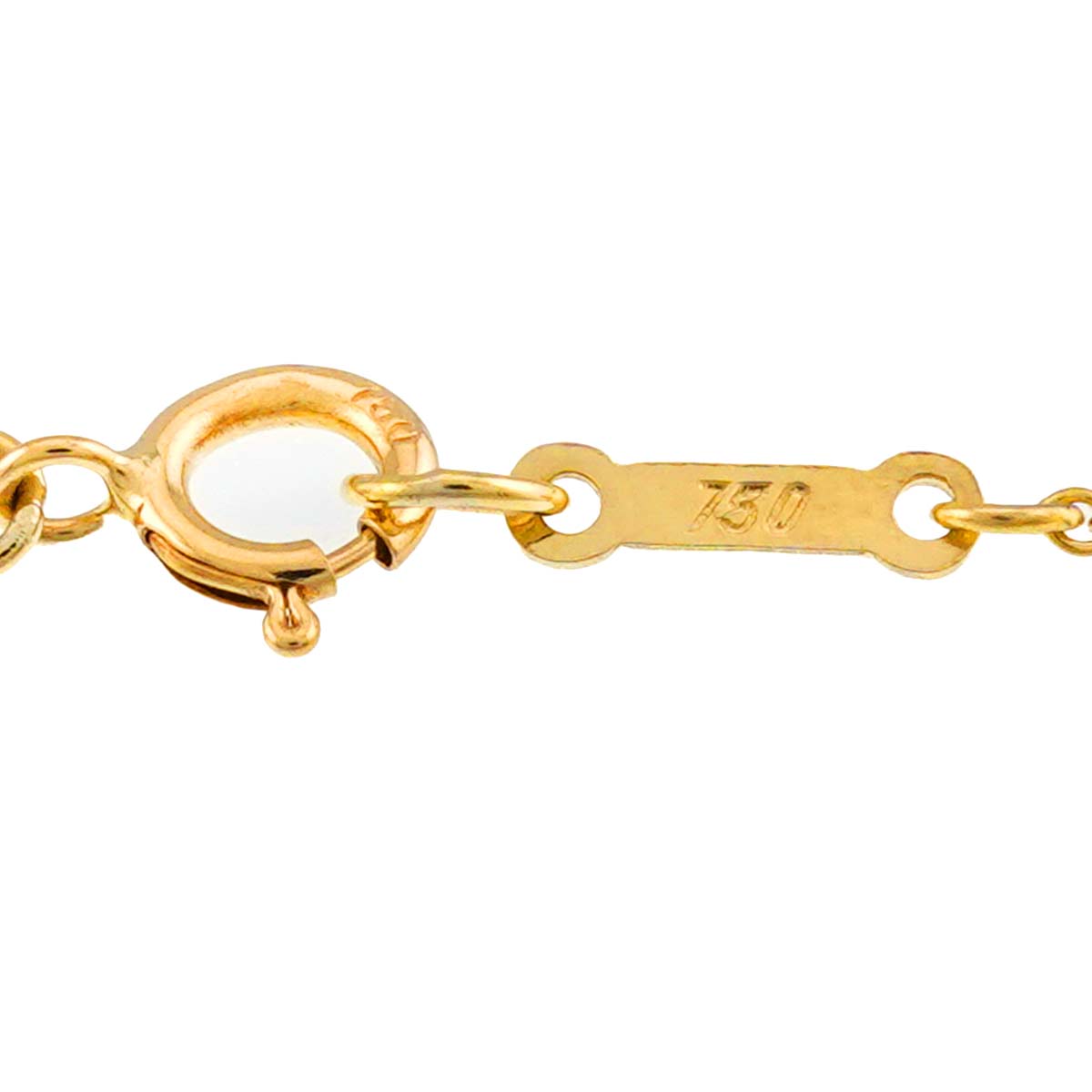 Open Heart Necklace 18K Yellow Gold 750