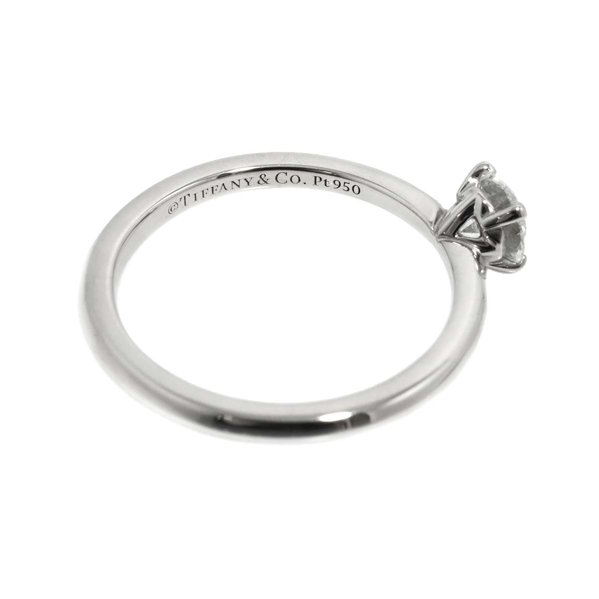 True Diamond 0.34ct F/VS1/3EX Ring Platinum size4.5(US)