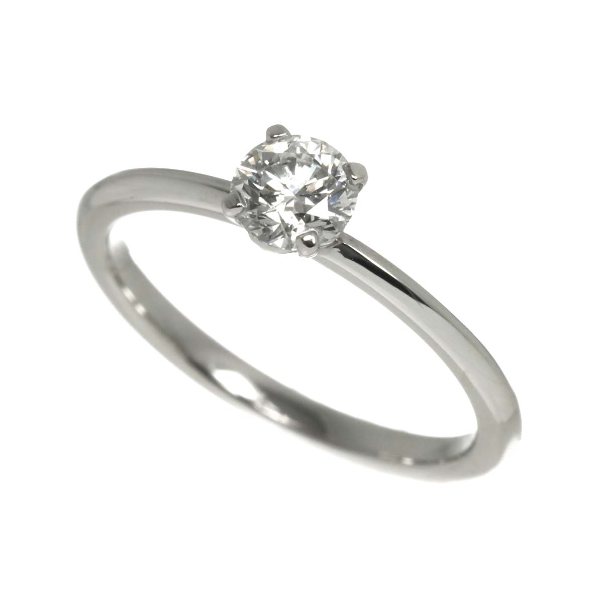 True Diamond 0.34ct F/VS1/3EX Ring Platinum size4.5(US)