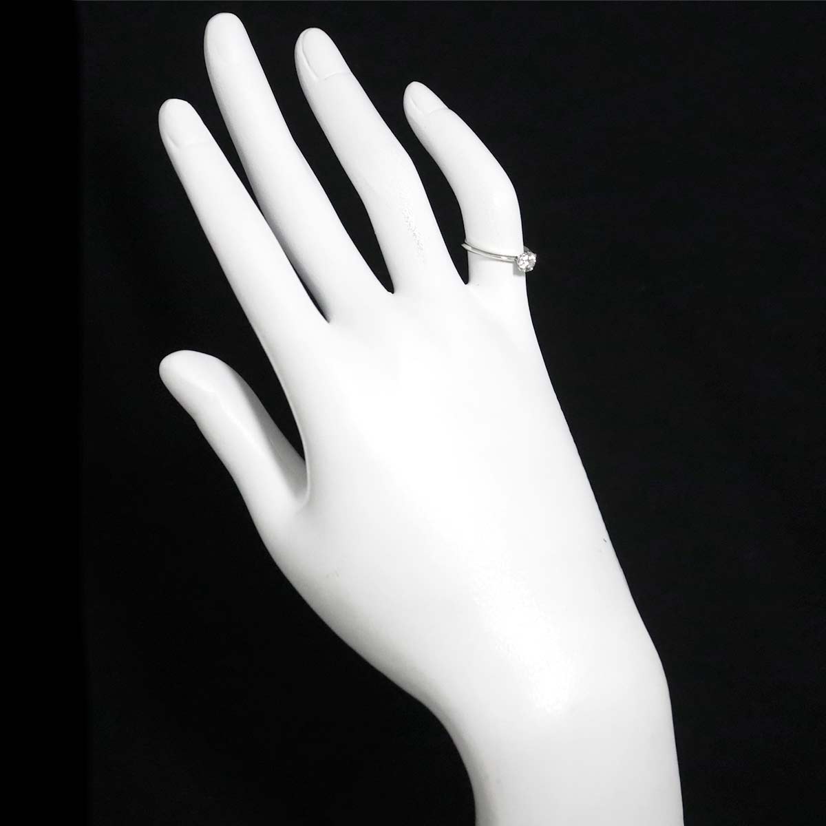 True Diamond 0.34ct F/VS1/3EX Ring Platinum size4.5(US)