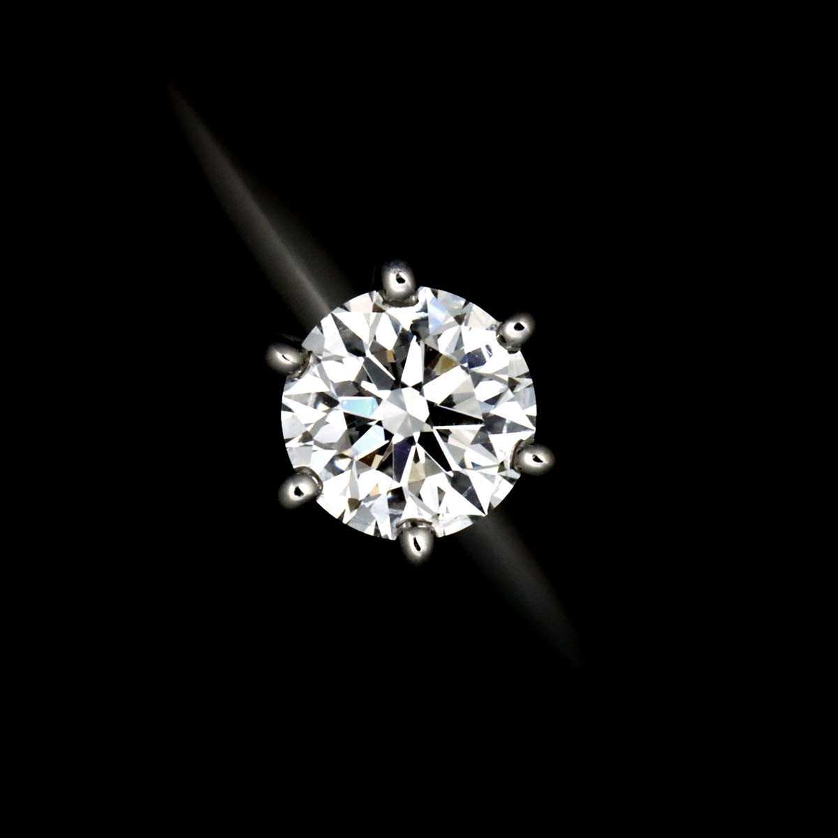 Diamond 0.33ct G/VS1/3EX Ring Platinum Size4(US)