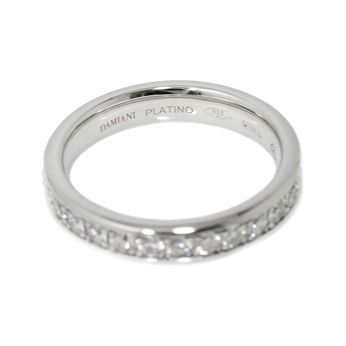 Full Diamond Ring Platinum size3.25-3.75(US)
