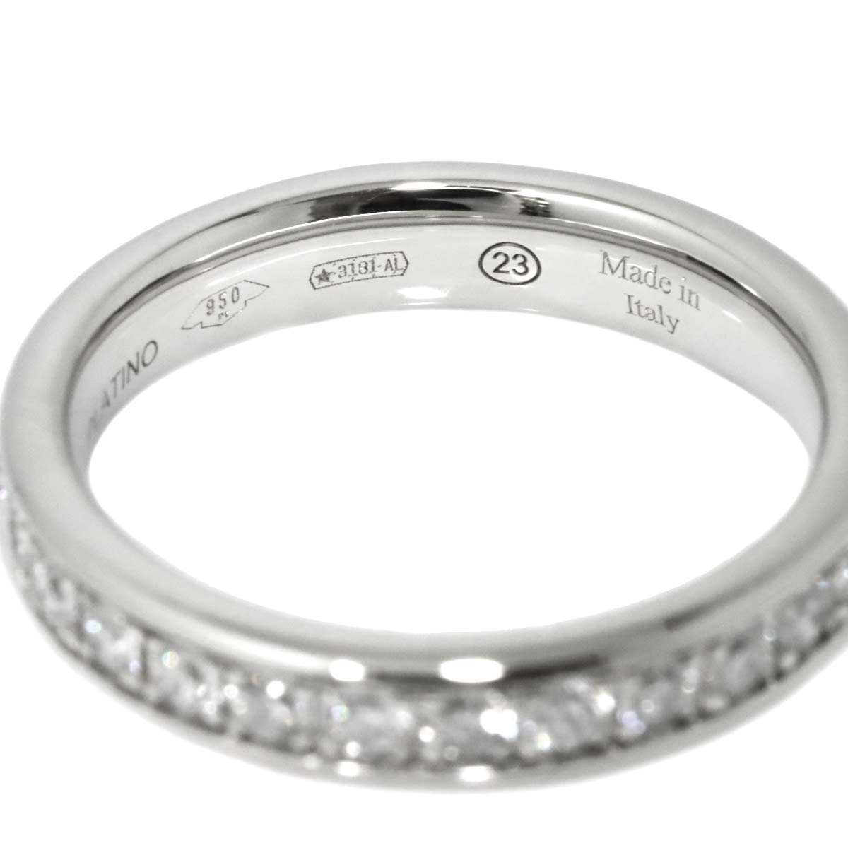Full Diamond Ring Platinum size3.25-3.75(US)