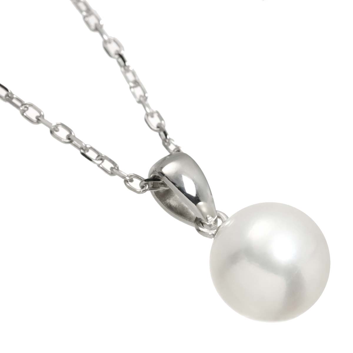 Akoya Pearl 8.4mm Necklace 18K White Gold 750
