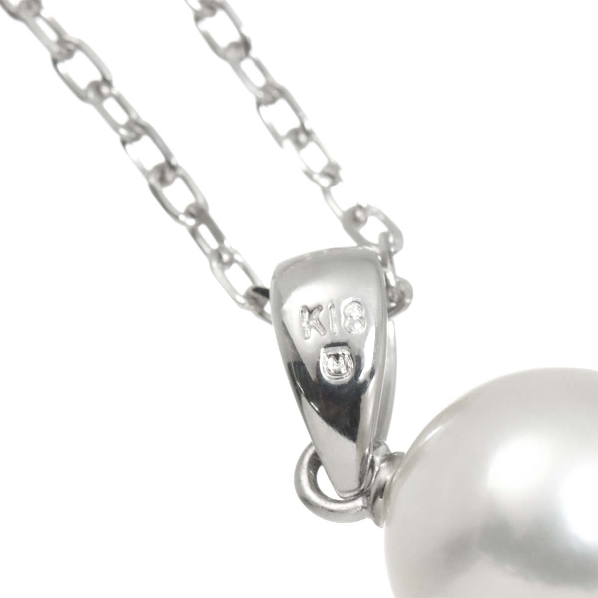 Akoya Pearl 8.4mm Necklace 18K White Gold 750
