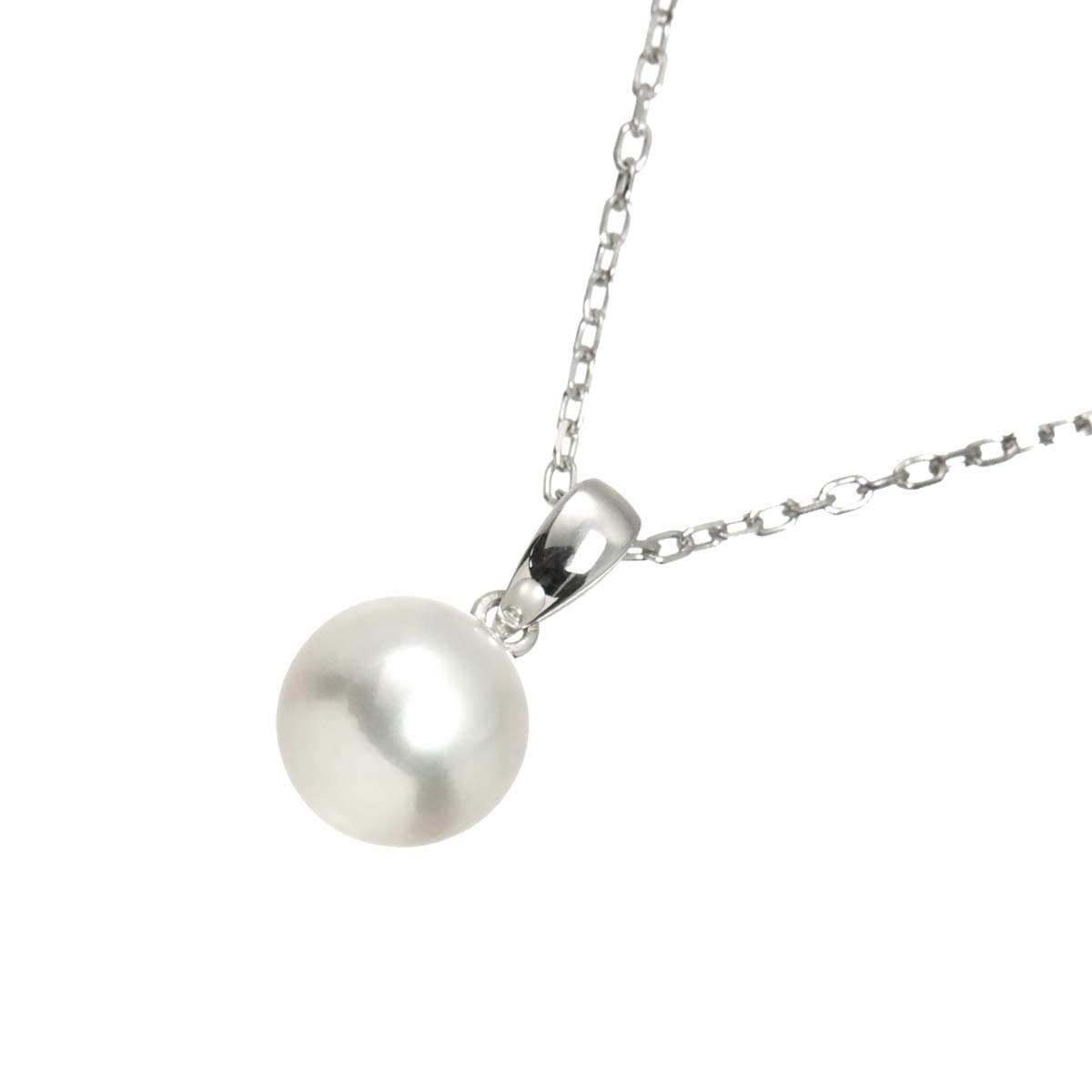Akoya Pearl 8.4mm Necklace 18K White Gold 750