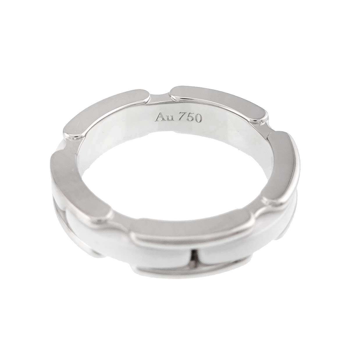 ULTRA SM Ring White Ceramic 18K WG 750 Size49 4.5(US)