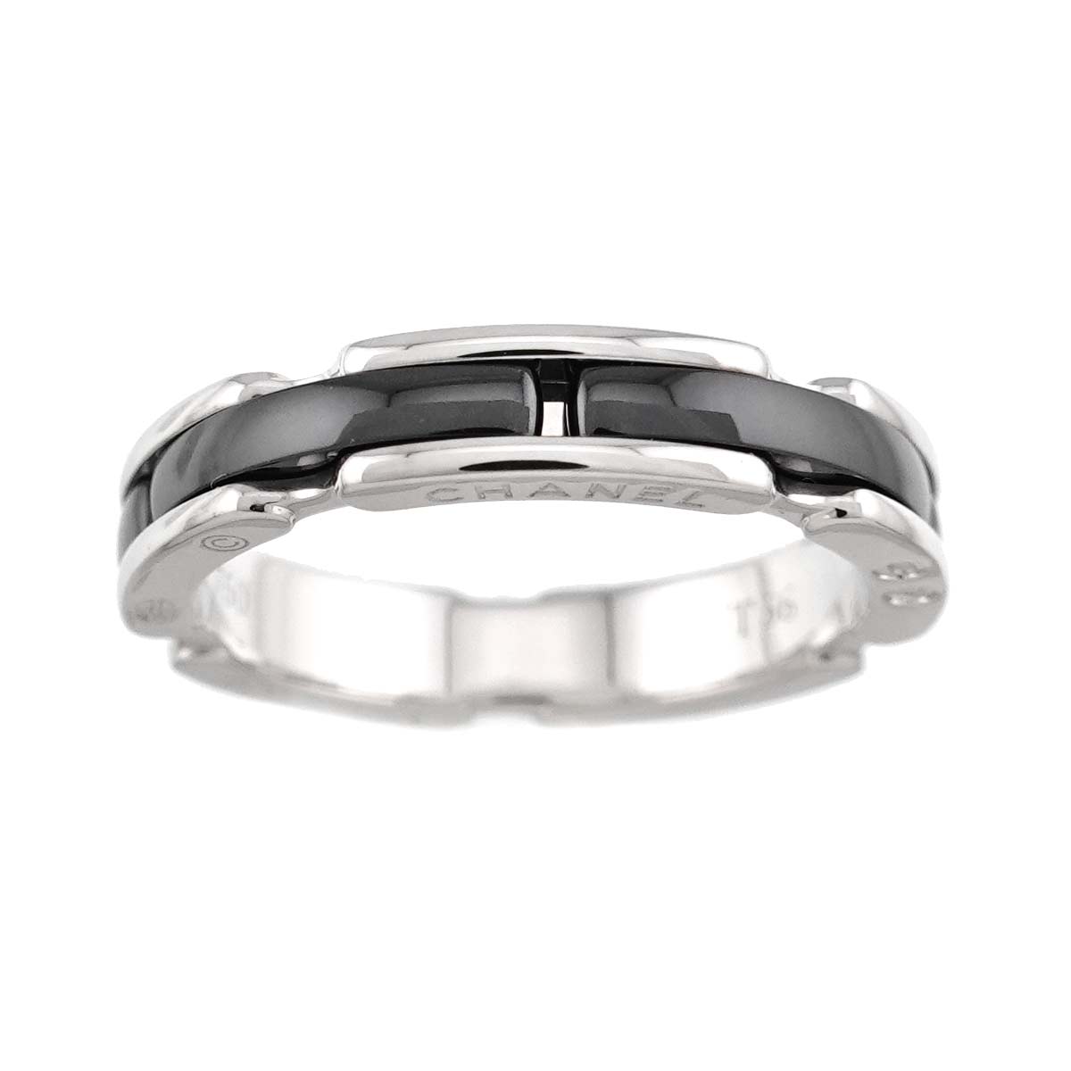 ULTRA SM Ring Black Ceramic 18K WG 750 Size56 7.25-7.5(US)