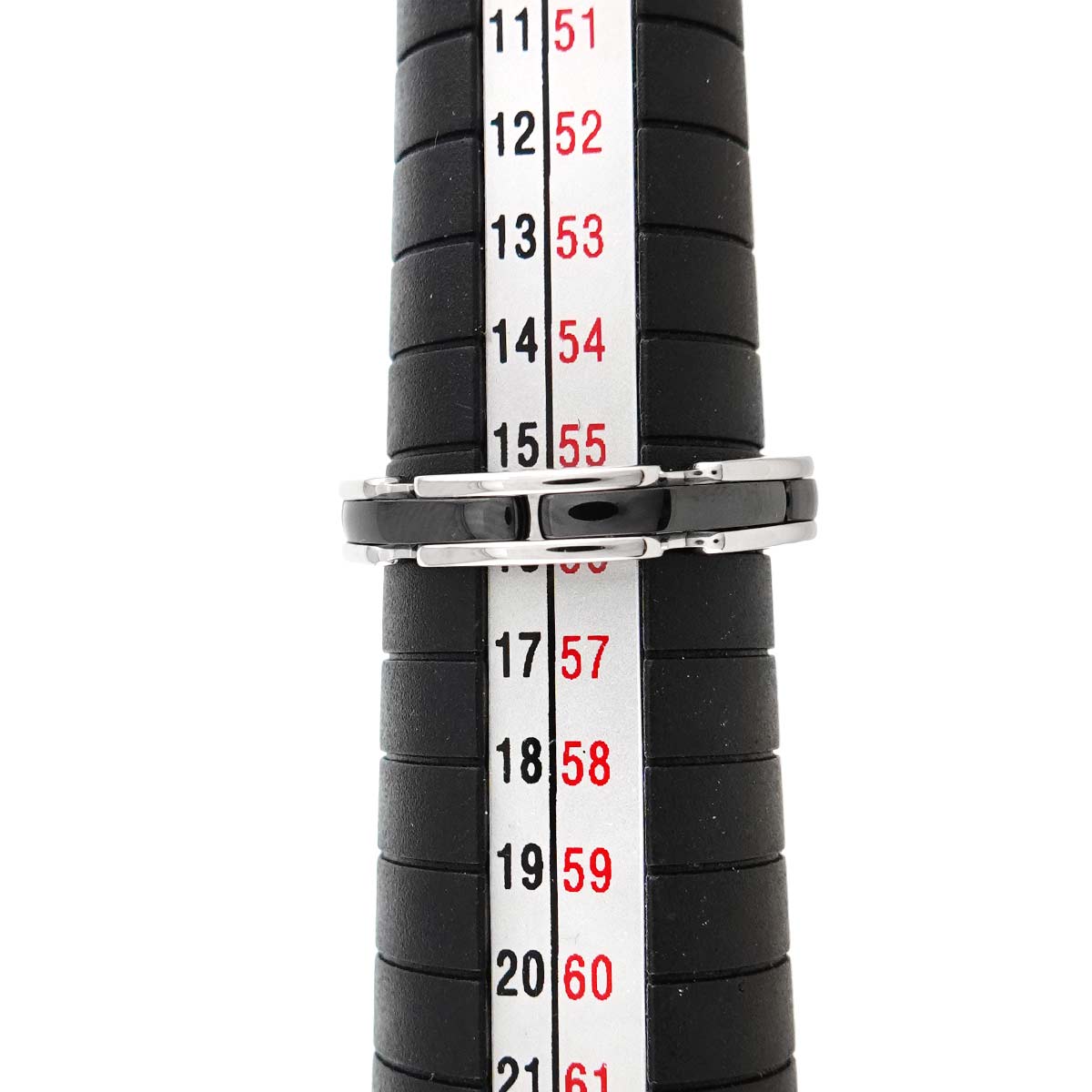 ULTRA SM Ring Black Ceramic 18K WG 750 Size56 7.25-7.5(US)