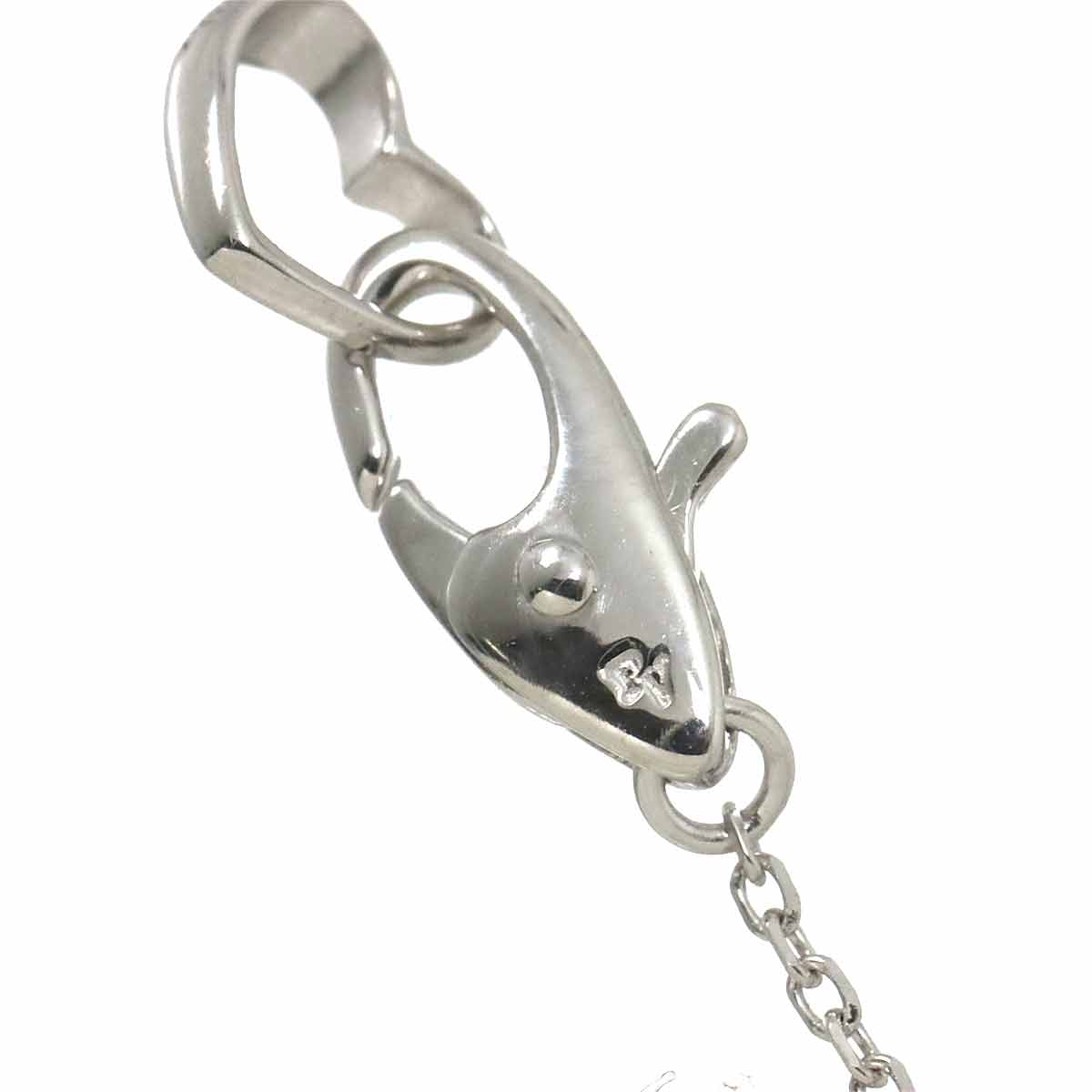 Heart Motif Diamond 0.29ct Necklace 18K White Gold 750