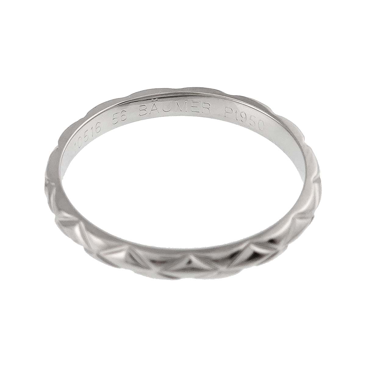 Matelasse Ring Pt Platinum size56 7.5(US)