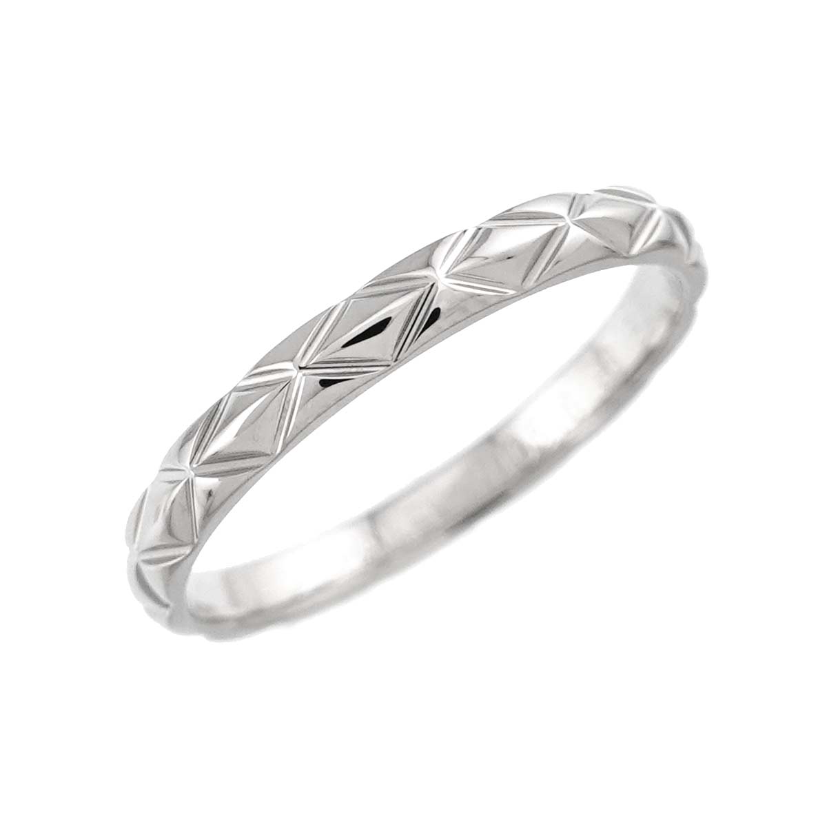 Matelasse Ring Pt Platinum size56 7.5(US)