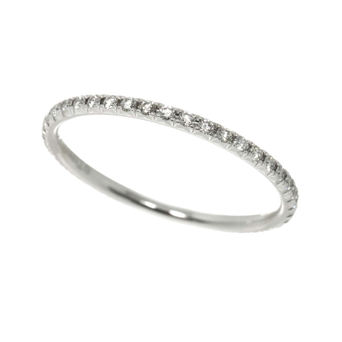 Full Diamond Ring 18K WG 750 Size5.25-5.5(US)