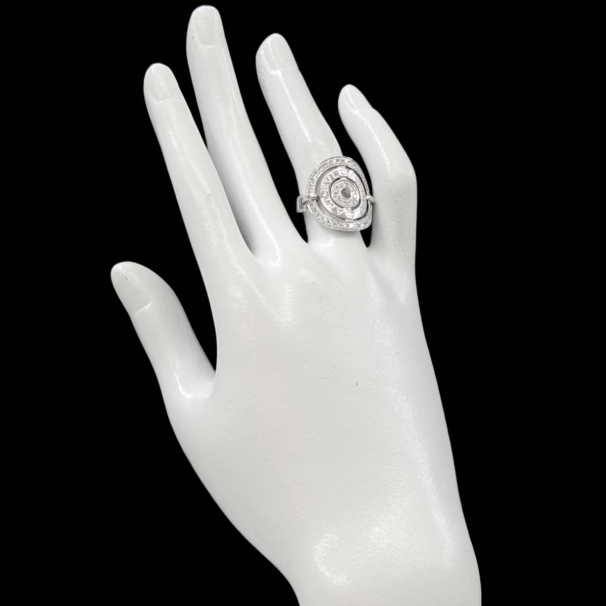 Astrale Cerchi Diamond Ring 18K White Gold 750 5.5-5.75(US)