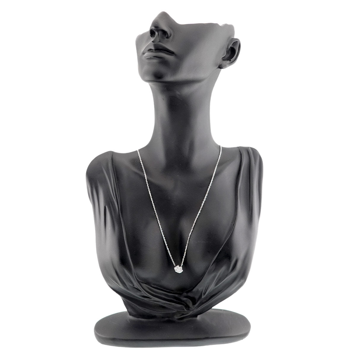 Fleurette Diamond SM Necklace 18K WG 750