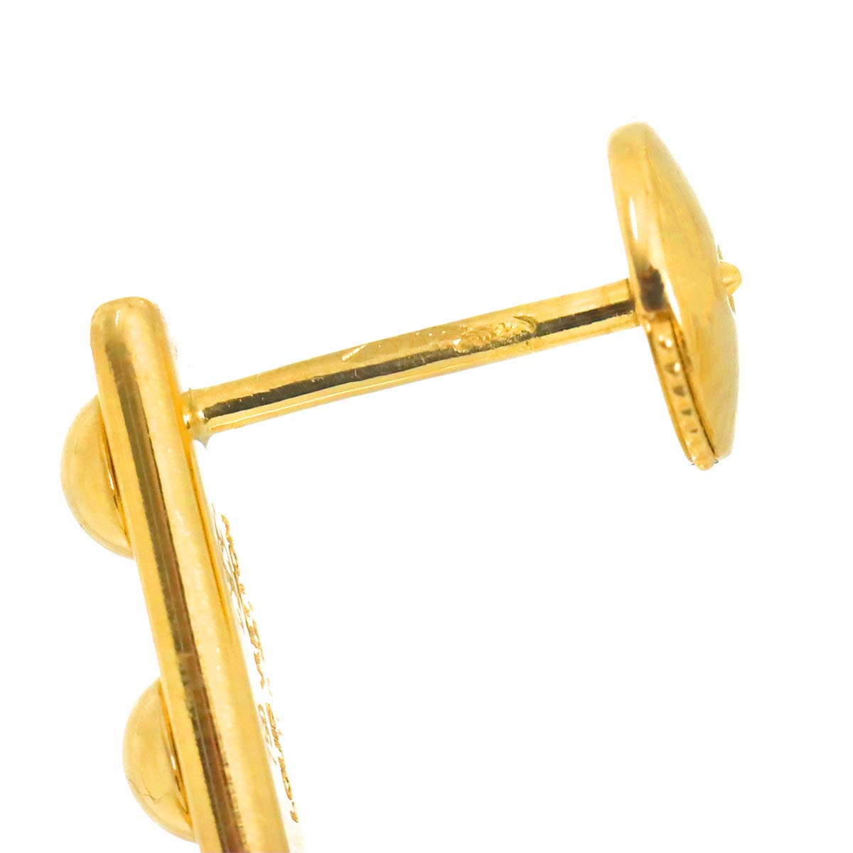 Hoop Earrings Pierced 18K YG 750