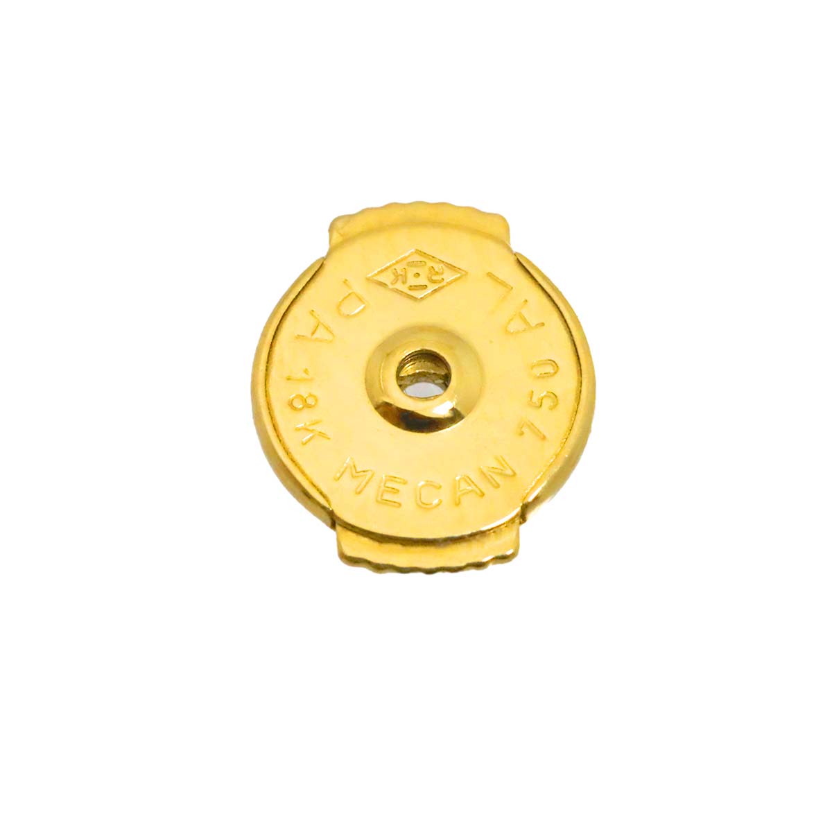 Hoop Earrings Pierced 18K YG 750